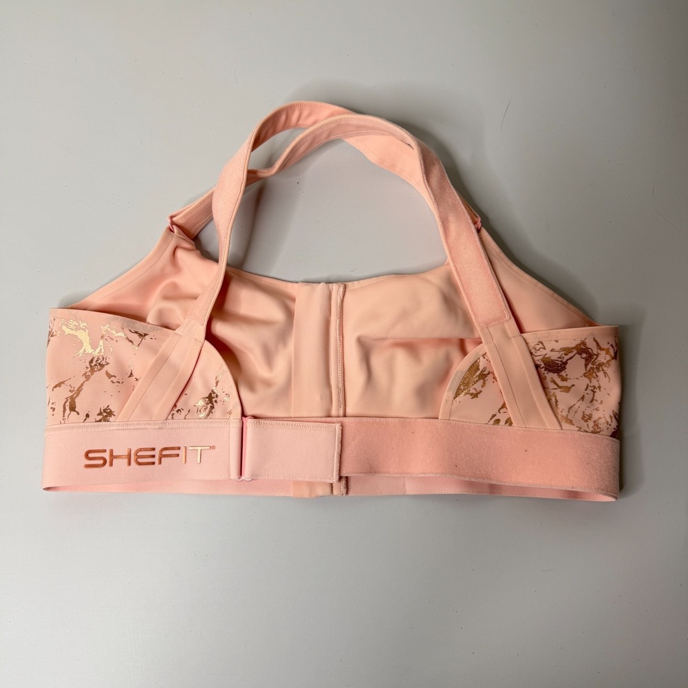 (2) SHEFIT FLEX Blush Sports Bra Size 3Luxe Supportive Activewear Medium Impact - Picture 11 of 14